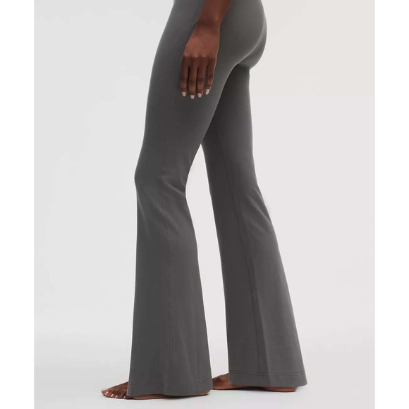 Lululemon Pants - Lululemon‎ Groove Super High Rise Flared Pant Nulu Grey Size 12 LW5EZ9S